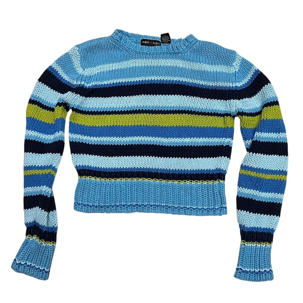 Jamie Scott Striped Knit Sweater, Large